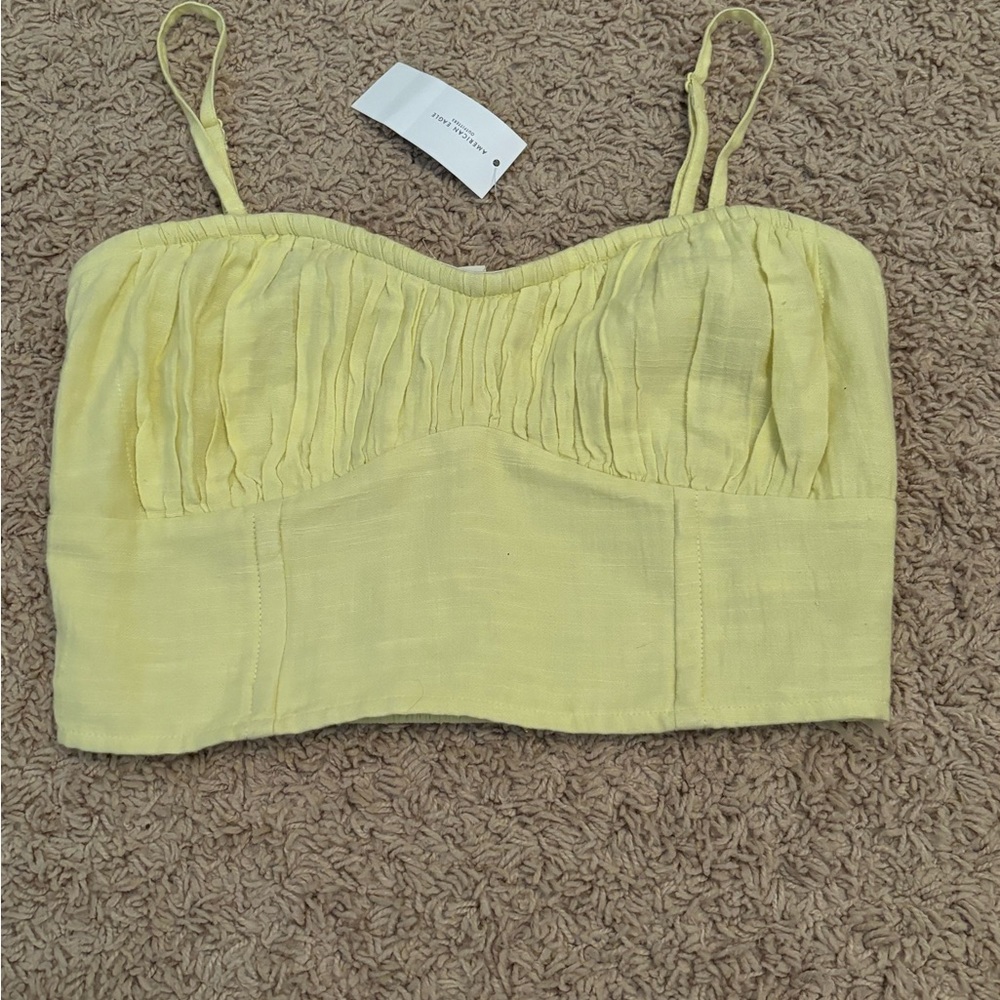 American Eagle green corset top NWT size XS